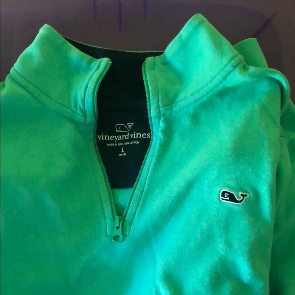 ❤️❤️ Kids vineyard vines 3/4 zip girls large